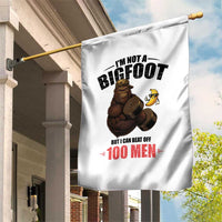 Funny Bigfoot Gym Garden Flag I Am Not A Bigfoot But I Can Beat Off 100 Men - Wonder Print Shop