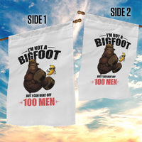 Funny Bigfoot Gym Garden Flag I Am Not A Bigfoot But I Can Beat Off 100 Men - Wonder Print Shop