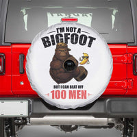 Funny Bigfoot Gym Spare Tire Cover I Am Not A Bigfoot But I Can Beat Off 100 Men - Wonder Print Shop