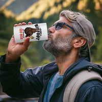 Funny Bigfoot Gym 4 in 1 Can Cooler Tumbler I Am Not A Bigfoot But I Can Beat Off 100 Men