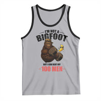 Funny Bigfoot Gym Tank Top I Am Not A Bigfoot But I Can Beat Off 100 Men - Wonder Print Shop