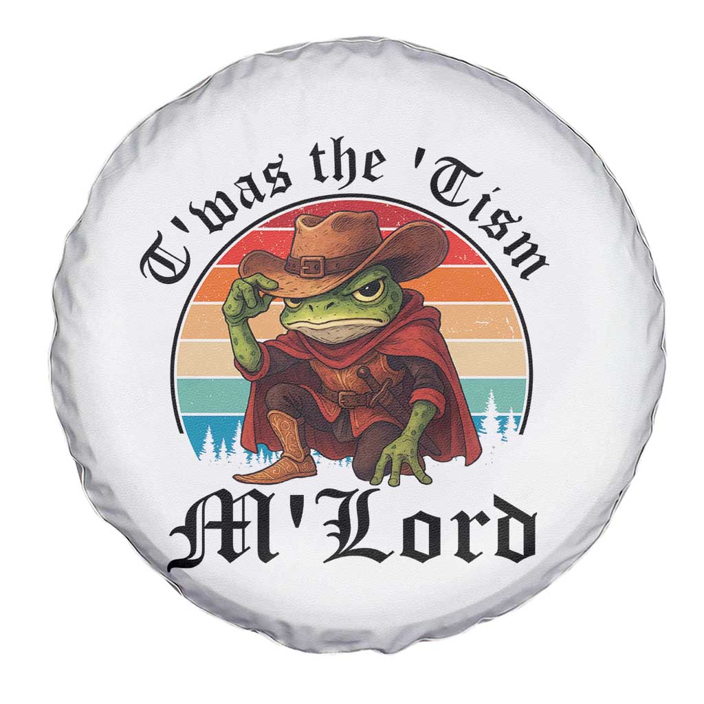 Funny Frog Knight Spare Tire Cover T'was The 'Tism M'Lord Medieval Knight - Wonder Print Shop