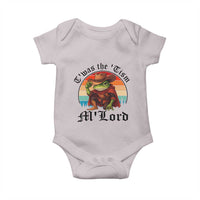 Funny Frog Knight Baby Onesie T'was The 'Tism M'Lord Medieval Knight - Wonder Print Shop
