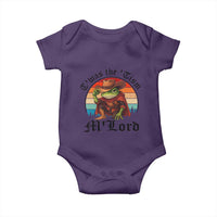 Funny Frog Knight Baby Onesie T'was The 'Tism M'Lord Medieval Knight - Wonder Print Shop
