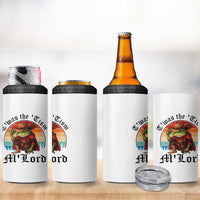Funny Frog Knight 4 in 1 Can Cooler Tumbler T'was The 'Tism M'Lord Medieval Knight