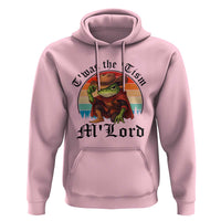 Funny Frog Knight Hoodie T'was The 'Tism M'Lord Medieval Knight - Wonder Print Shop