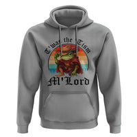 Funny Frog Knight Hoodie T'was The 'Tism M'Lord Medieval Knight - Wonder Print Shop
