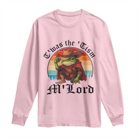 Funny Frog Knight Long Sleeve Shirt T'was The 'Tism M'Lord Medieval Knight - Wonder Print Shop