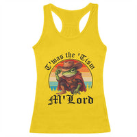 Funny Frog Knight Racerback Tank Top T'was The 'Tism M'Lord Medieval Knight - Wonder Print Shop