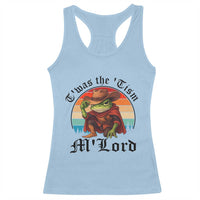 Funny Frog Knight Racerback Tank Top T'was The 'Tism M'Lord Medieval Knight - Wonder Print Shop