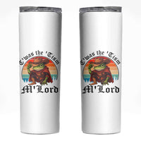 Funny Frog Knight Skinny Tumbler T'was The 'Tism M'Lord Medieval Knight