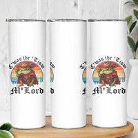 Funny Frog Knight Skinny Tumbler T'was The 'Tism M'Lord Medieval Knight