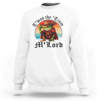Funny Frog Knight Sweatshirt T'was The 'Tism M'Lord Medieval Knight - Wonder Print Shop