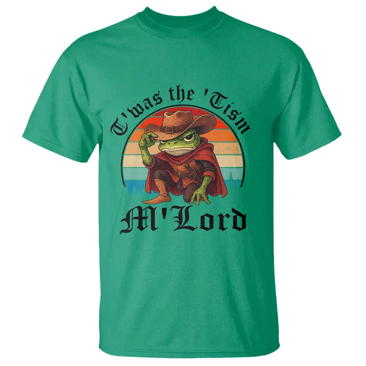 Funny Frog Knight T Shirt T'was The 'Tism M'Lord Medieval Knight - Wonder Print Shop