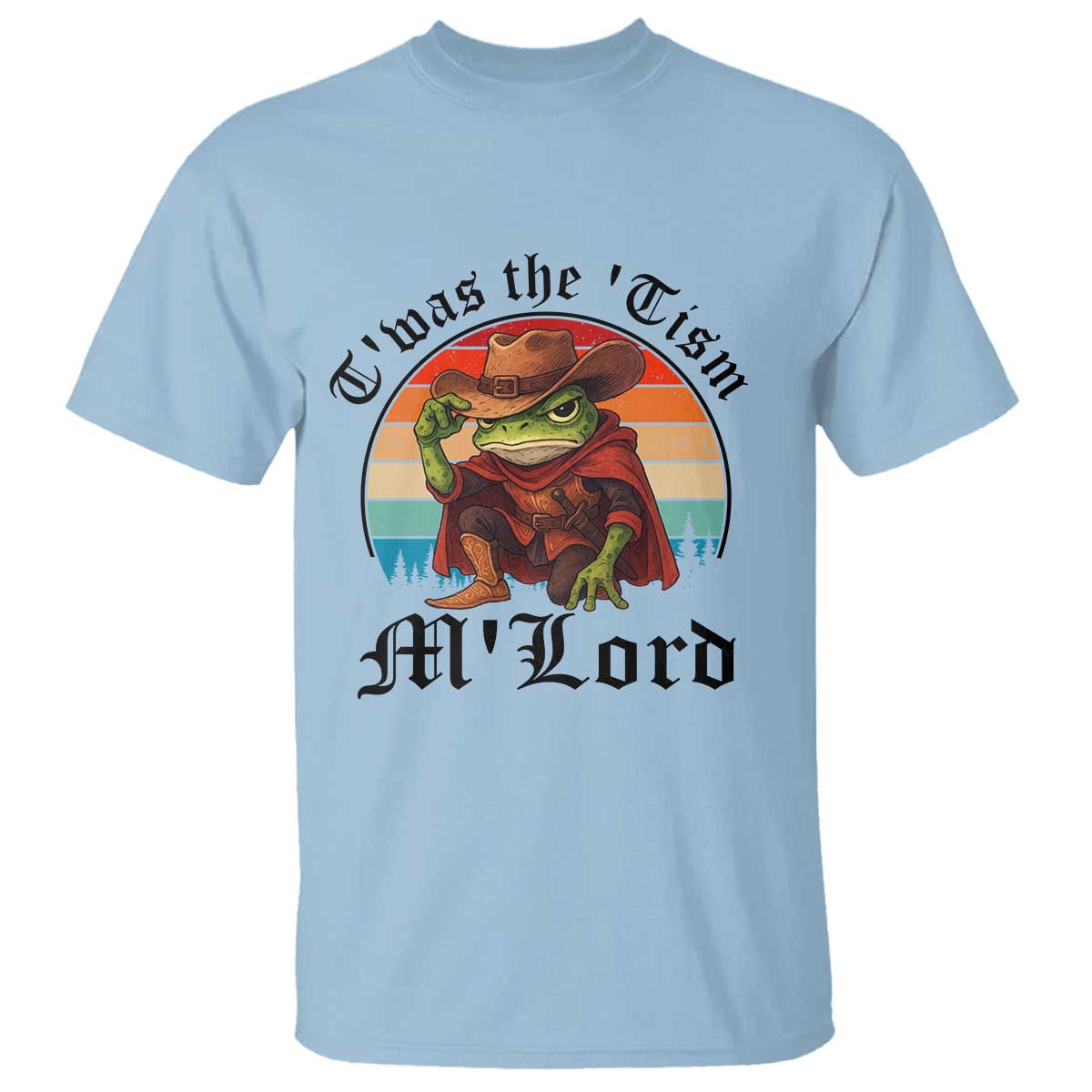 Funny Frog Knight T Shirt T'was The 'Tism M'Lord Medieval Knight - Wonder Print Shop
