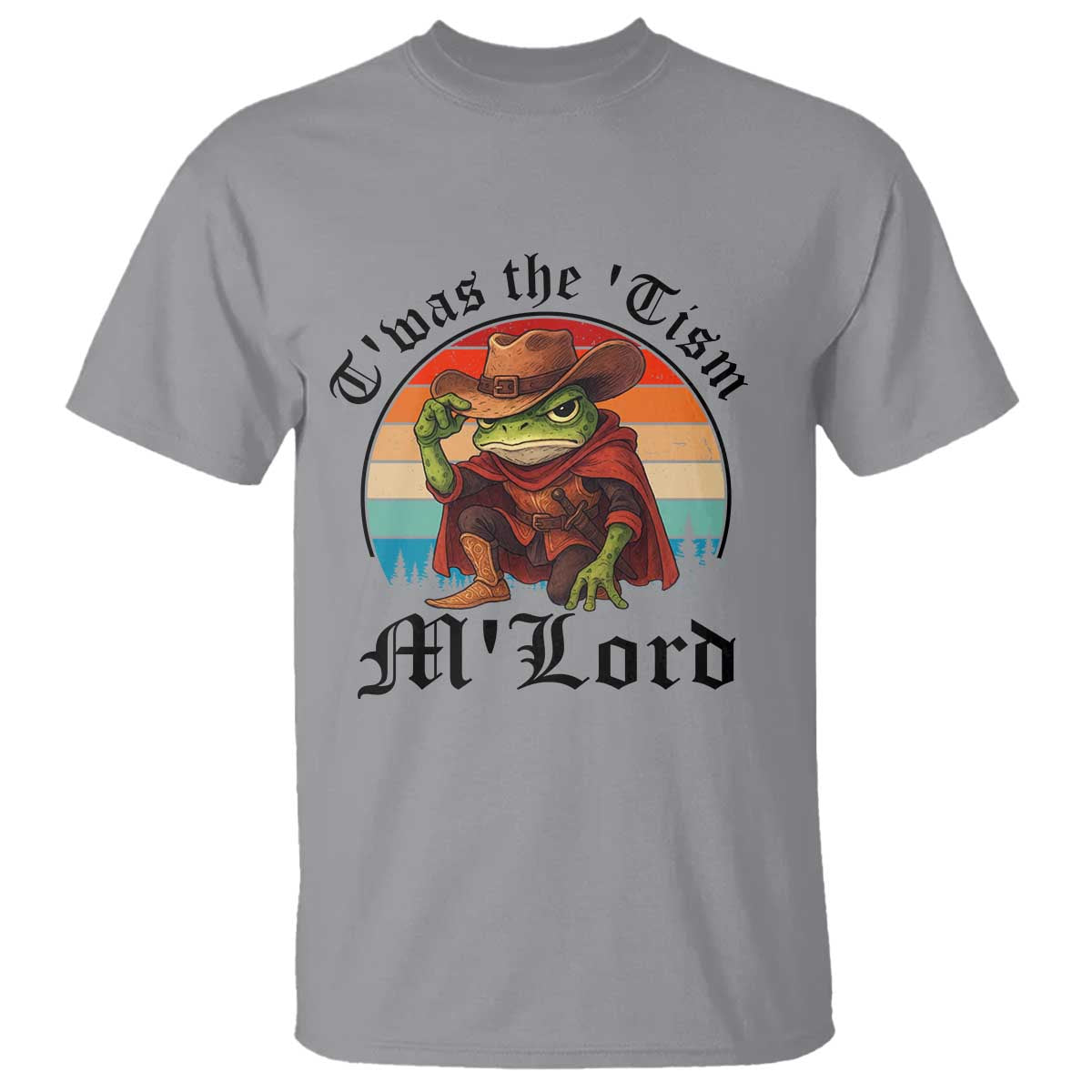 Funny Frog Knight T Shirt T'was The 'Tism M'Lord Medieval Knight - Wonder Print Shop