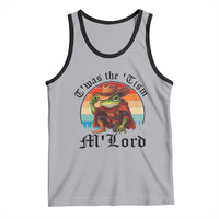 Funny Frog Knight Tank Top T'was The 'Tism M'Lord Medieval Knight - Wonder Print Shop