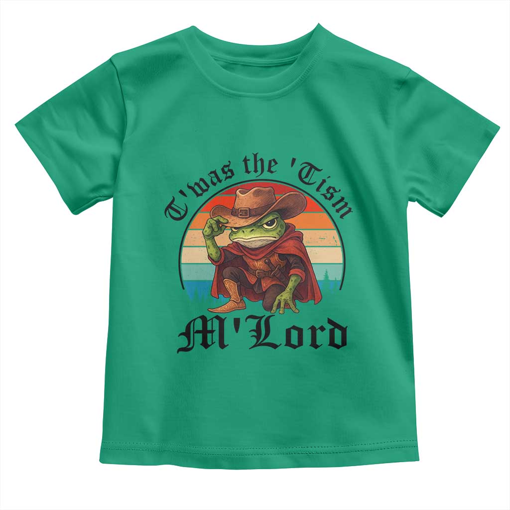 Funny Frog Knight Toddler T Shirt T'was The 'Tism M'Lord Medieval Knight - Wonder Print Shop