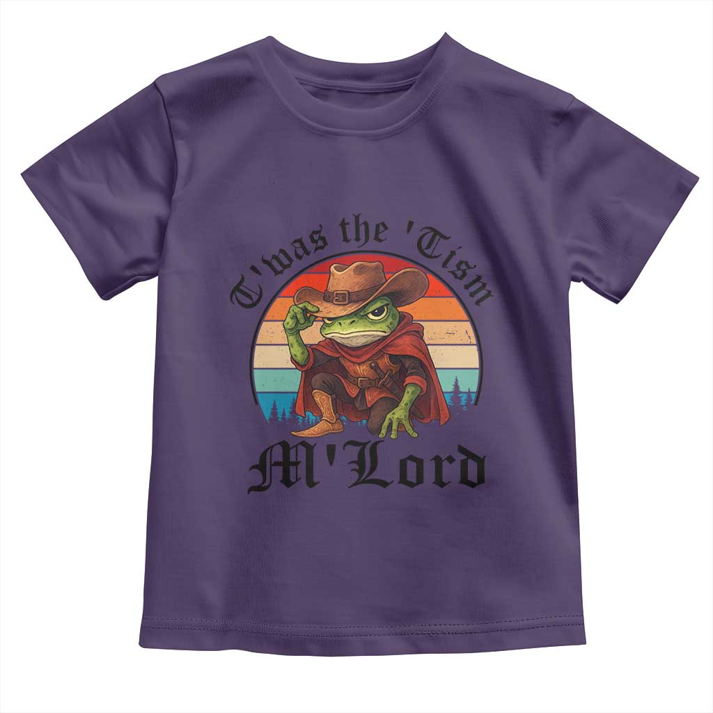 Funny Frog Knight Toddler T Shirt T'was The 'Tism M'Lord Medieval Knight - Wonder Print Shop