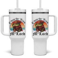 Funny Frog Knight Tumbler With Handle T'was The 'Tism M'Lord Medieval Knight