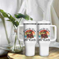 Funny Frog Knight Tumbler With Handle T'was The 'Tism M'Lord Medieval Knight