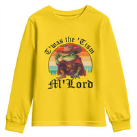 Funny Frog Knight Youth Sweatshirt T'was The 'Tism M'Lord Medieval Knight - Wonder Print Shop