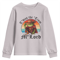 Funny Frog Knight Youth Sweatshirt T'was The 'Tism M'Lord Medieval Knight - Wonder Print Shop