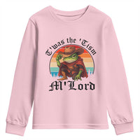 Funny Frog Knight Youth Sweatshirt T'was The 'Tism M'Lord Medieval Knight - Wonder Print Shop