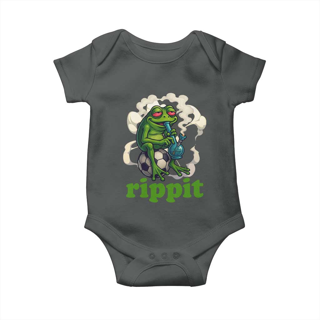 Rippit Stoner Frog Baby Onesie Smoking Weed Pot Marijuana Cannabis 420 - Wonder Print Shop