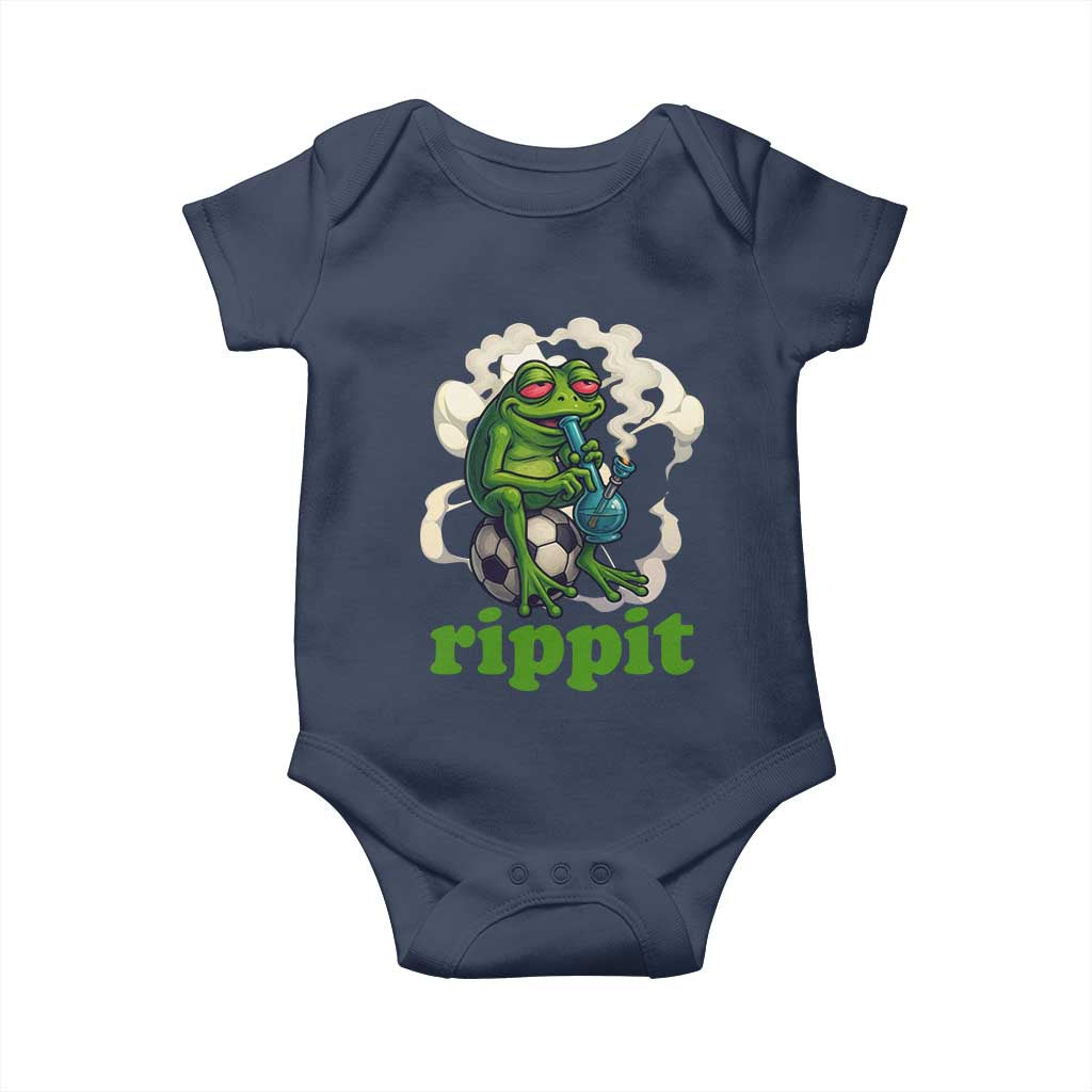 Rippit Stoner Frog Baby Onesie Smoking Weed Pot Marijuana Cannabis 420 - Wonder Print Shop