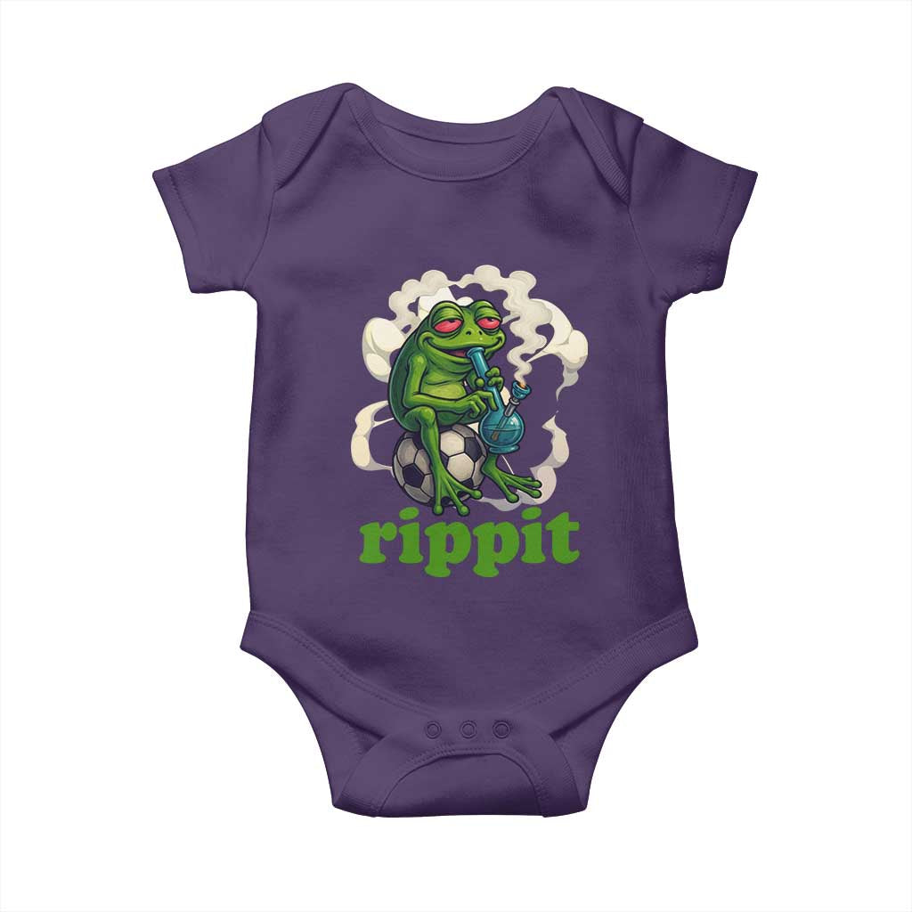 Rippit Stoner Frog Baby Onesie Smoking Weed Pot Marijuana Cannabis 420 - Wonder Print Shop