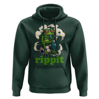 Rippit Stoner Frog Hoodie Smoking Weed Pot Marijuana Cannabis 420 - Wonder Print Shop