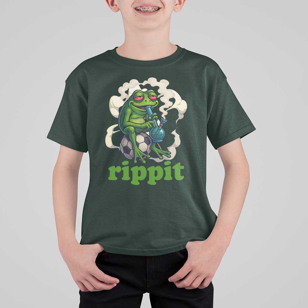 Rippit Stoner Frog T Shirt For Kid Smoking Weed Pot Marijuana Cannabis 420 - Wonder Print Shop