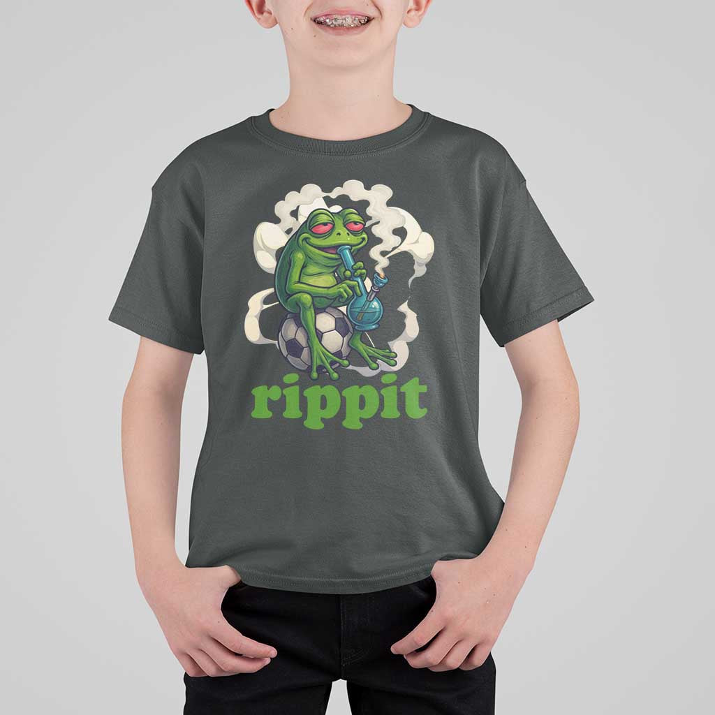 Rippit Stoner Frog T Shirt For Kid Smoking Weed Pot Marijuana Cannabis 420 - Wonder Print Shop