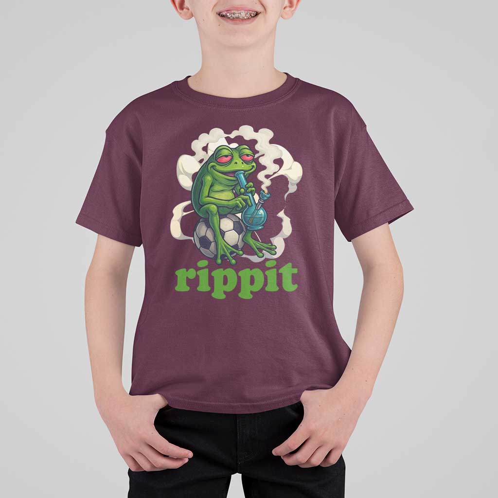 Rippit Stoner Frog T Shirt For Kid Smoking Weed Pot Marijuana Cannabis 420 - Wonder Print Shop