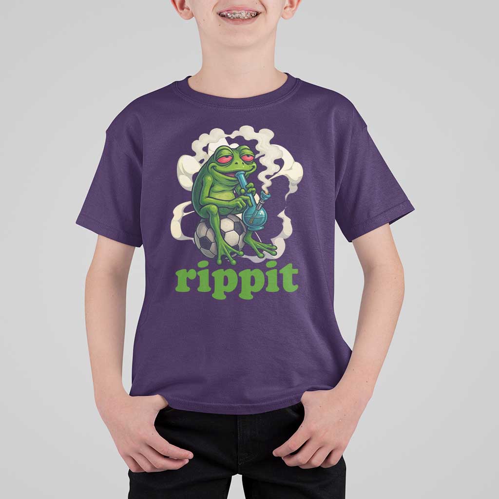 Rippit Stoner Frog T Shirt For Kid Smoking Weed Pot Marijuana Cannabis 420 - Wonder Print Shop