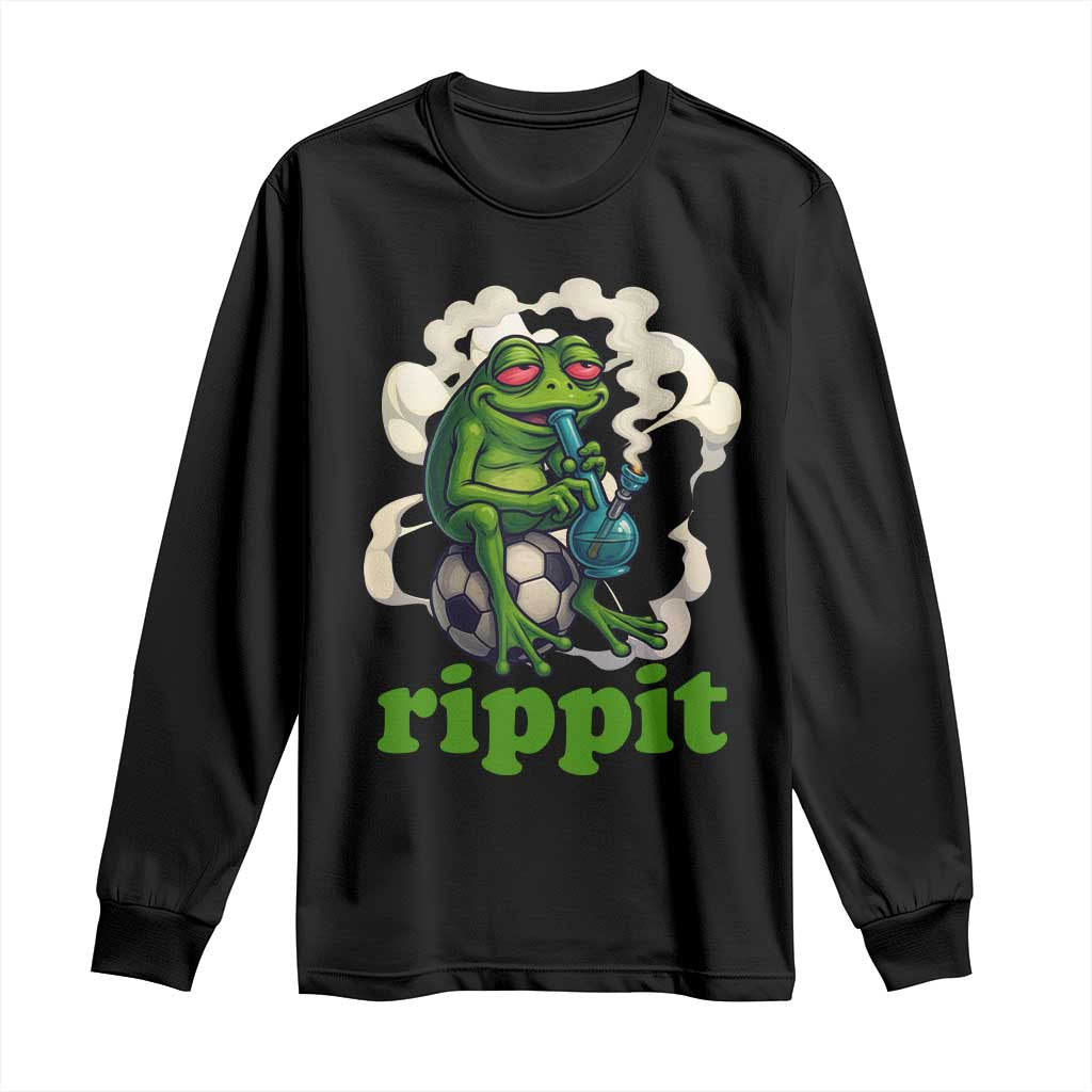 Rippit Stoner Frog Long Sleeve Shirt Smoking Weed Pot Marijuana Cannabis 420 - Wonder Print Shop