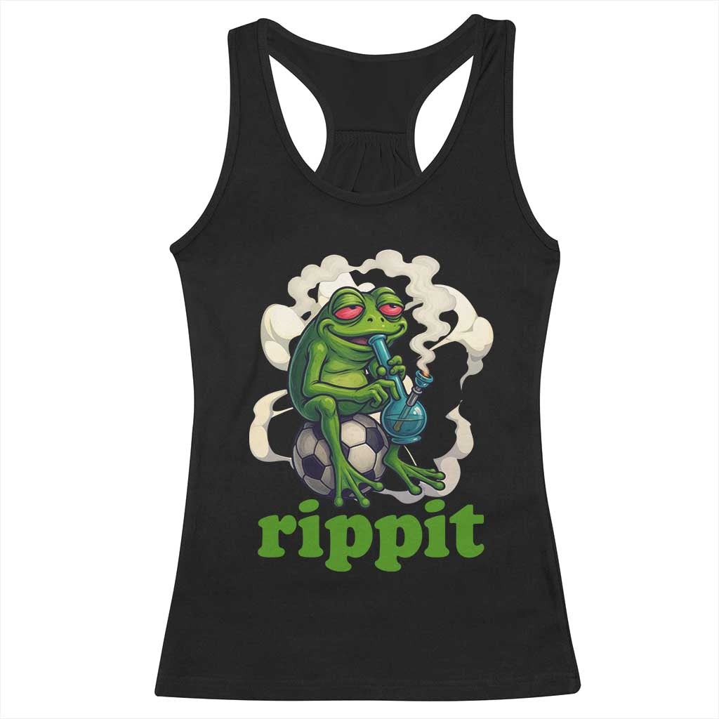 Rippit Stoner Frog Racerback Tank Top Smoking Weed Pot Marijuana Cannabis 420 - Wonder Print Shop