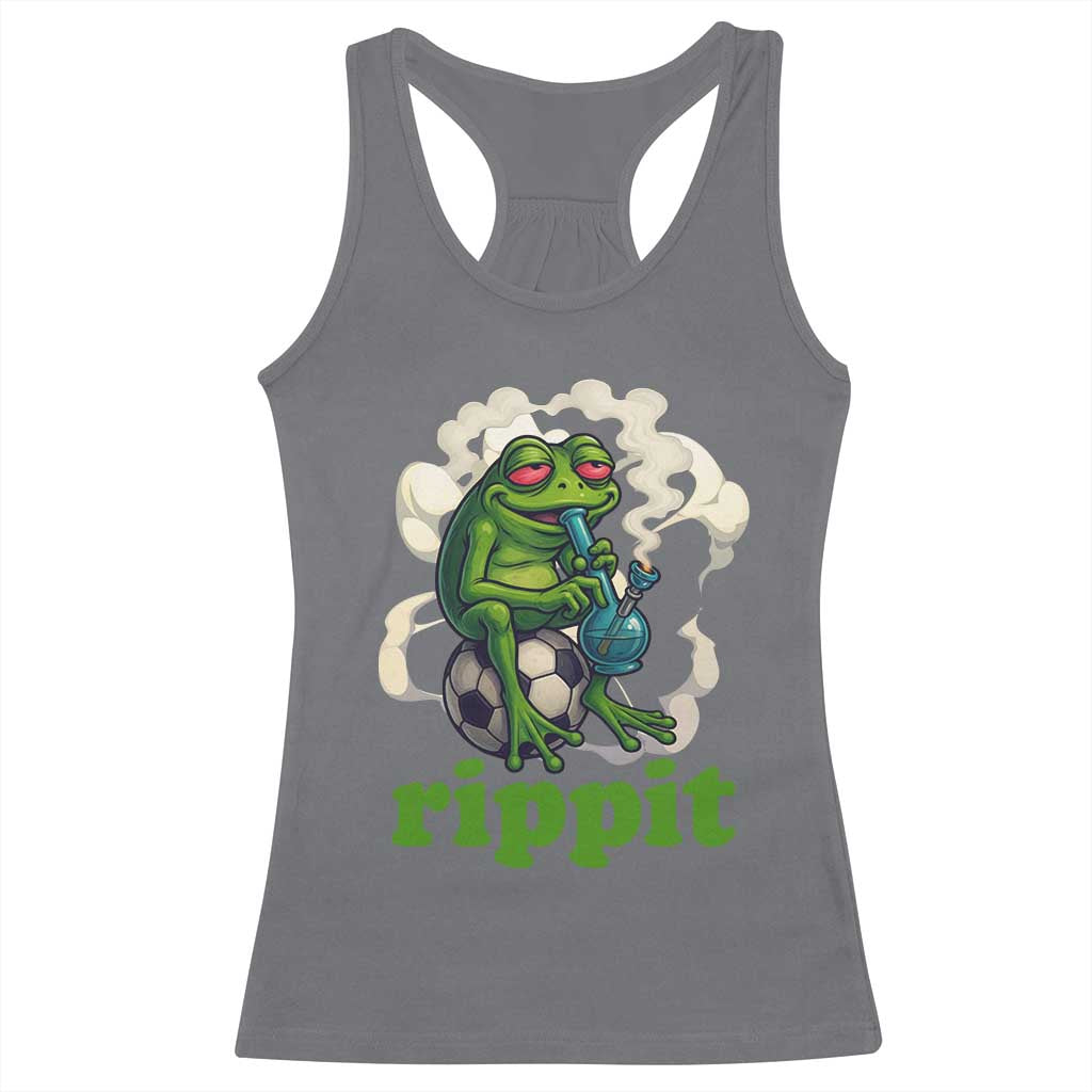Rippit Stoner Frog Racerback Tank Top Smoking Weed Pot Marijuana Cannabis 420 - Wonder Print Shop