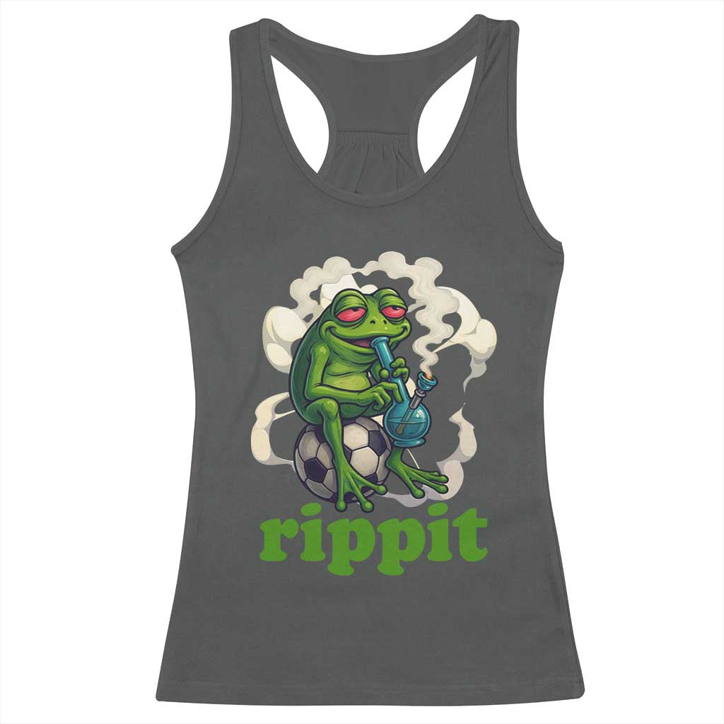 Rippit Stoner Frog Racerback Tank Top Smoking Weed Pot Marijuana Cannabis 420 - Wonder Print Shop