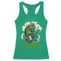 Rippit Stoner Frog Racerback Tank Top Smoking Weed Pot Marijuana Cannabis 420 - Wonder Print Shop