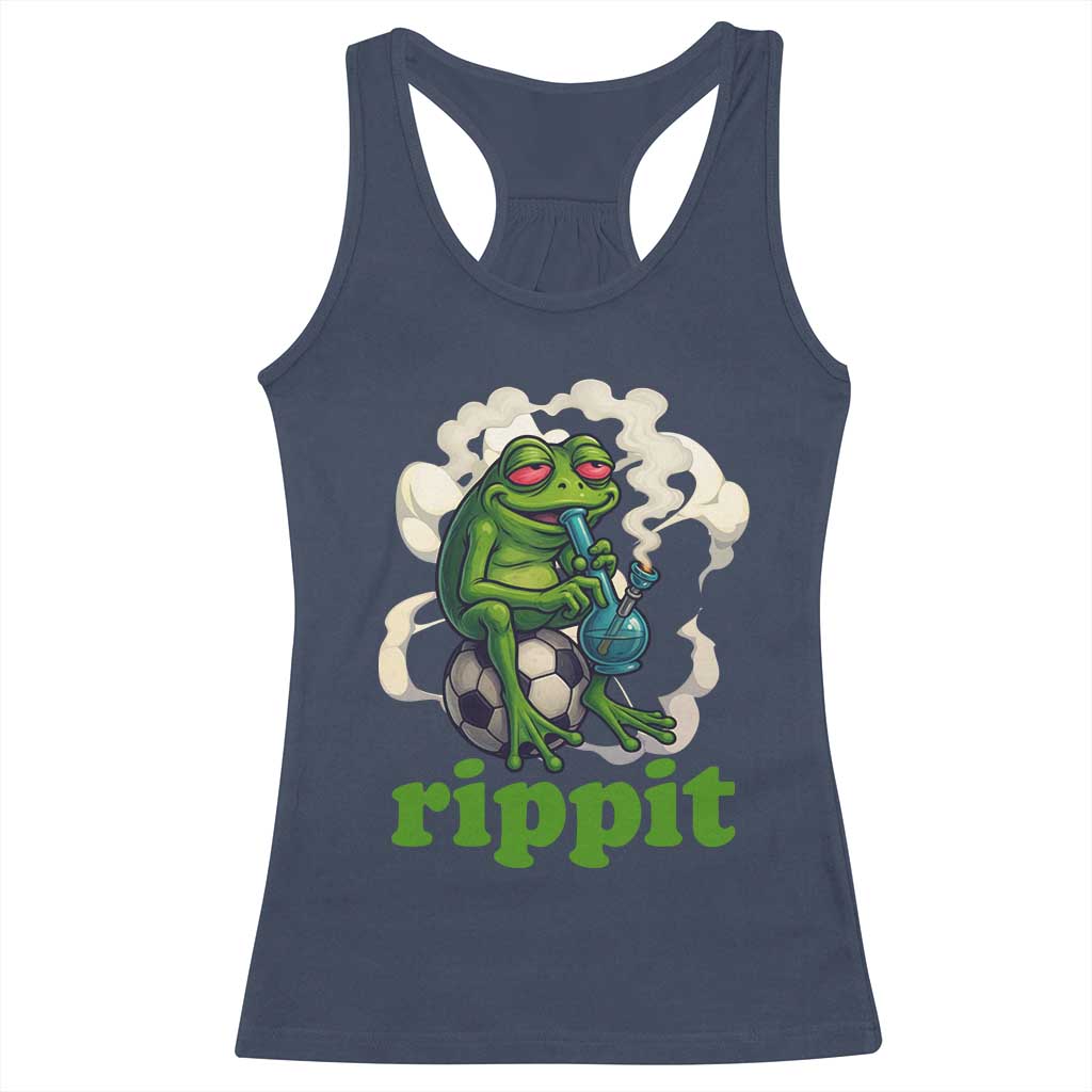 Rippit Stoner Frog Racerback Tank Top Smoking Weed Pot Marijuana Cannabis 420 - Wonder Print Shop