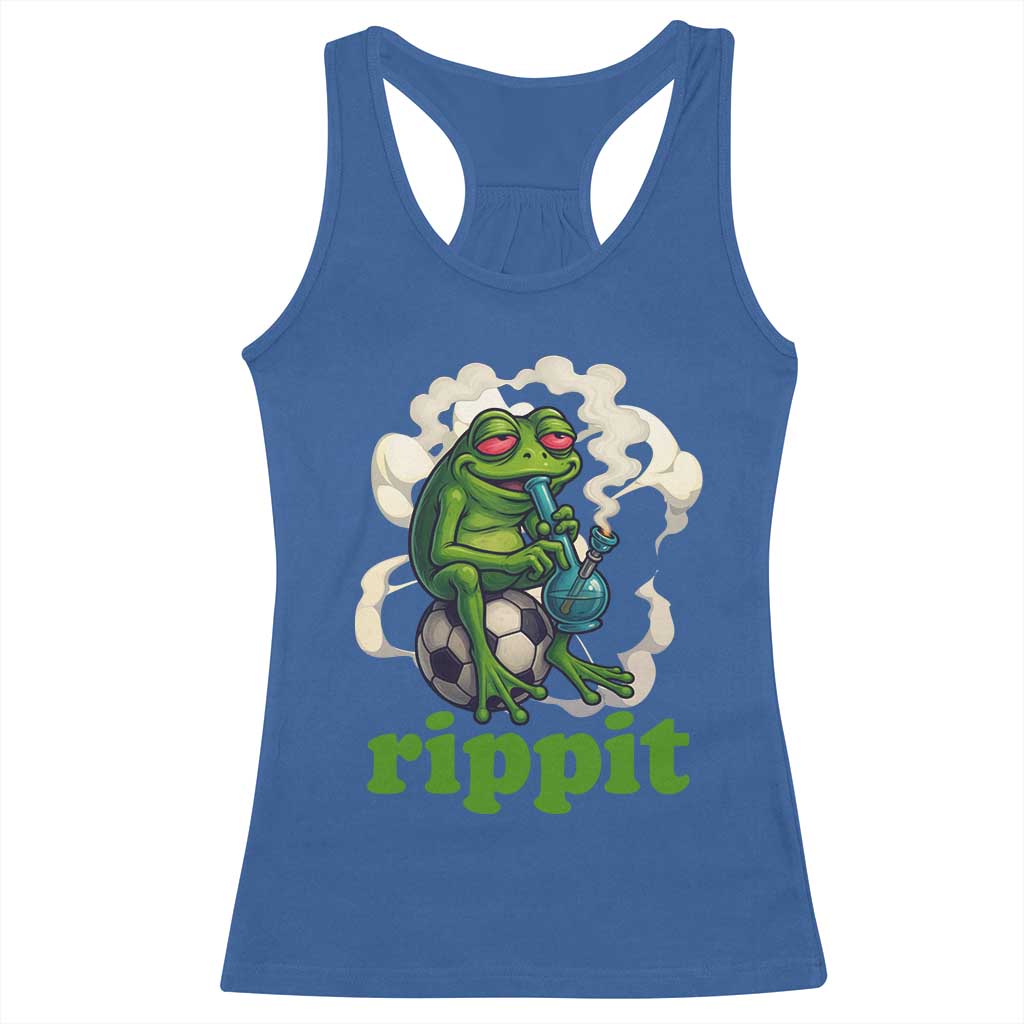 Rippit Stoner Frog Racerback Tank Top Smoking Weed Pot Marijuana Cannabis 420 - Wonder Print Shop