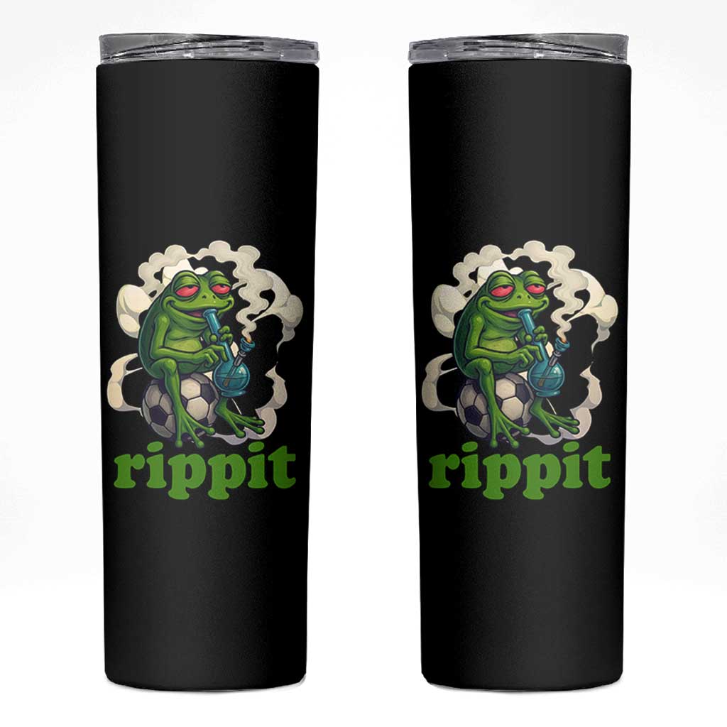 Rippit Stoner Frog Skinny Tumbler Smoking Weed Pot Marijuana Cannabis 420