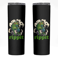 Rippit Stoner Frog Skinny Tumbler Smoking Weed Pot Marijuana Cannabis 420