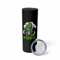 Rippit Stoner Frog Skinny Tumbler Smoking Weed Pot Marijuana Cannabis 420