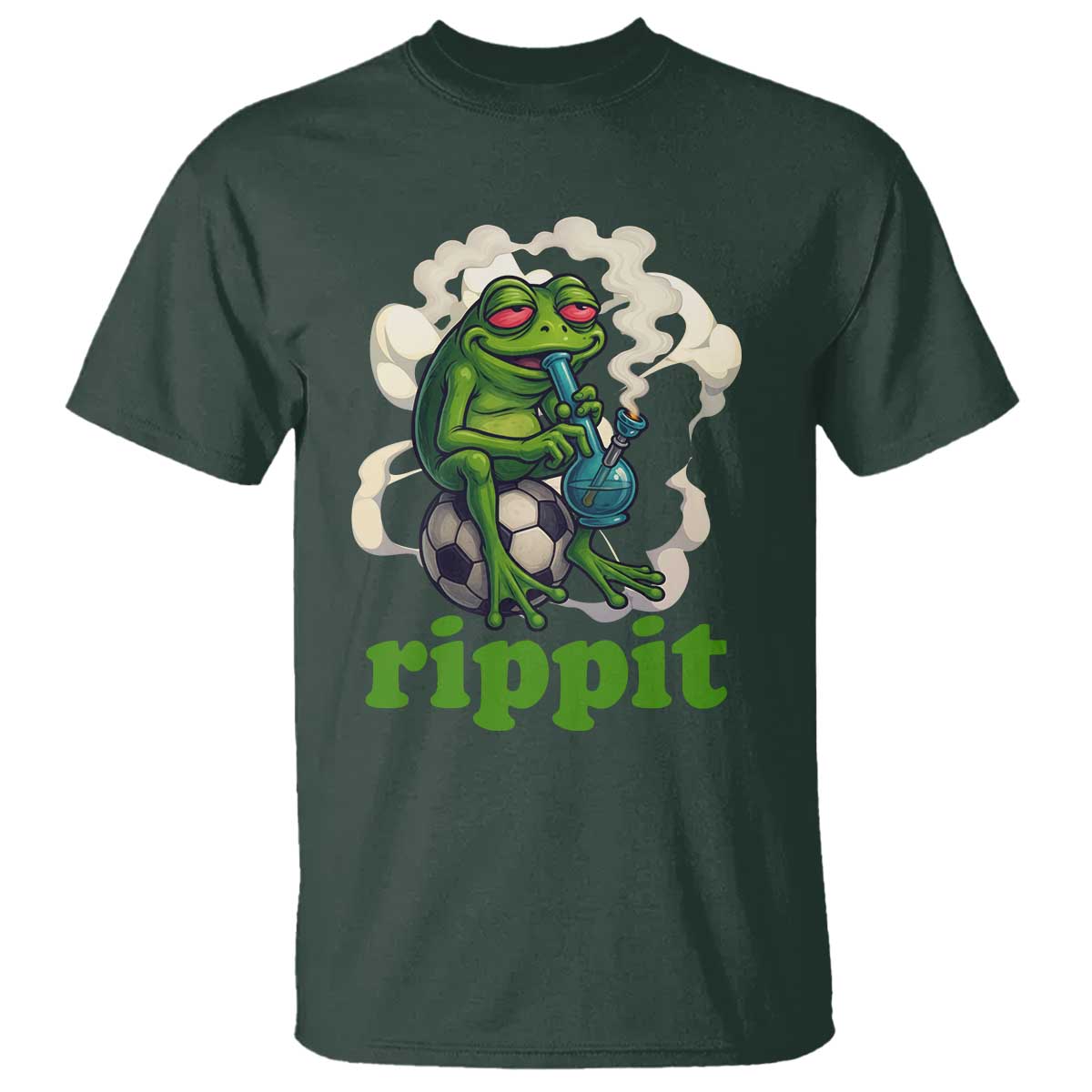 Rippit Stoner Frog T Shirt Smoking Weed Pot Marijuana Cannabis 420 - Wonder Print Shop