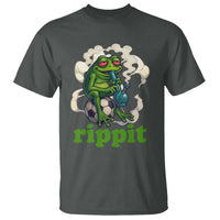 Rippit Stoner Frog T Shirt Smoking Weed Pot Marijuana Cannabis 420 - Wonder Print Shop