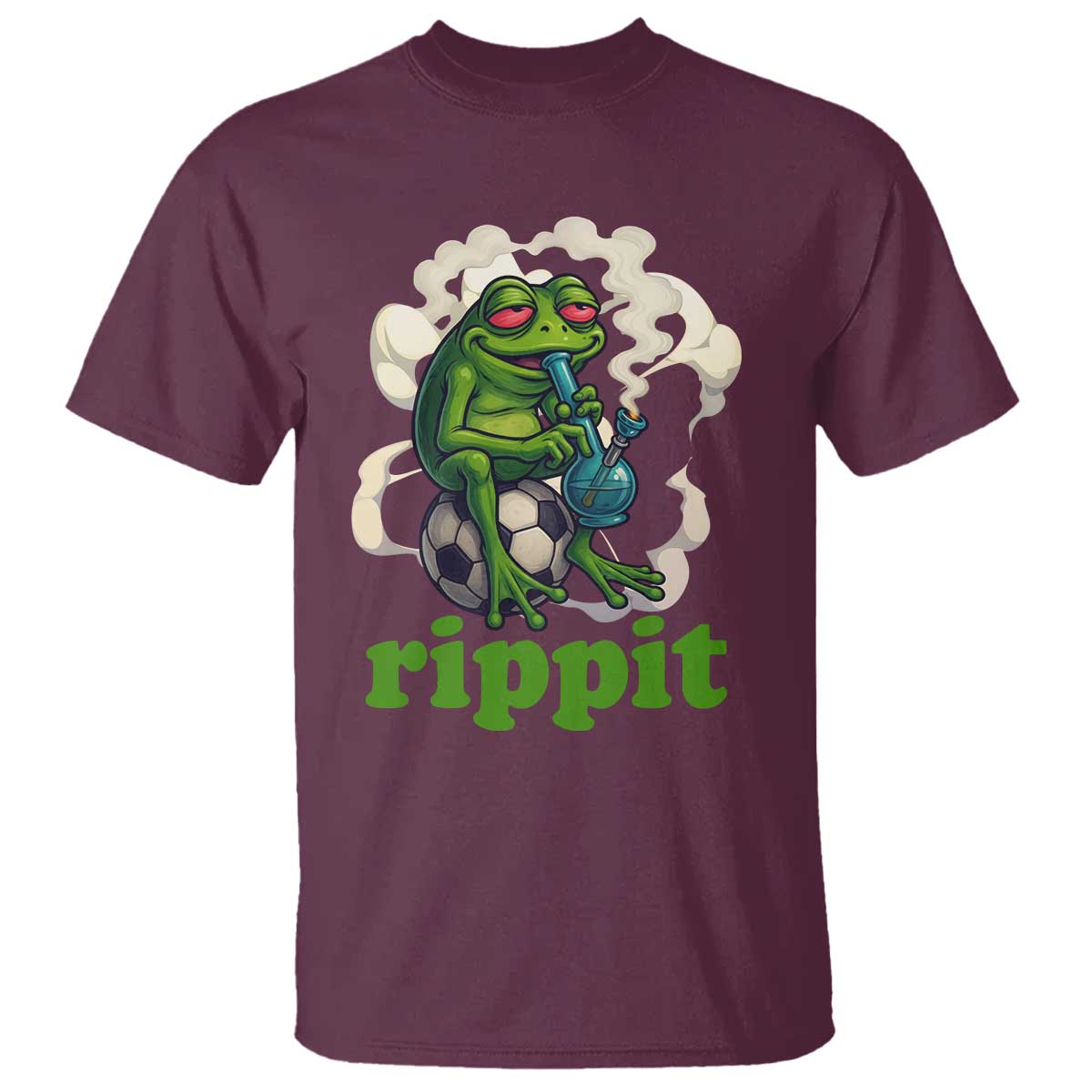 Rippit Stoner Frog T Shirt Smoking Weed Pot Marijuana Cannabis 420 - Wonder Print Shop