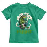 Rippit Stoner Frog Toddler T Shirt Smoking Weed Pot Marijuana Cannabis 420 - Wonder Print Shop